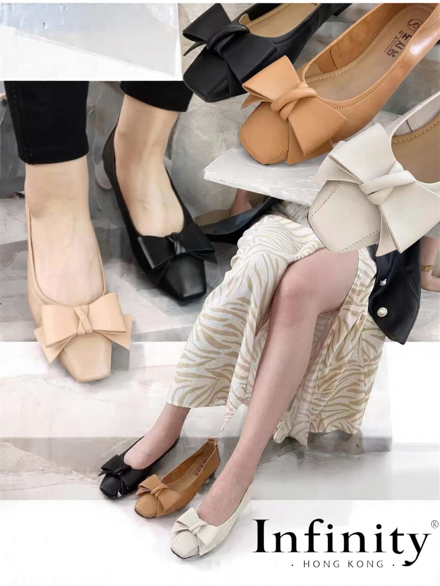 可愛蝴蝶結平底鞋