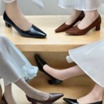 小方頭中粗踭鞋