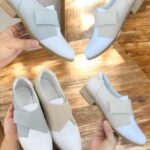 壓紋魔術貼紳士鞋