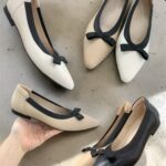 包邊蝴蝶結內踭鞋