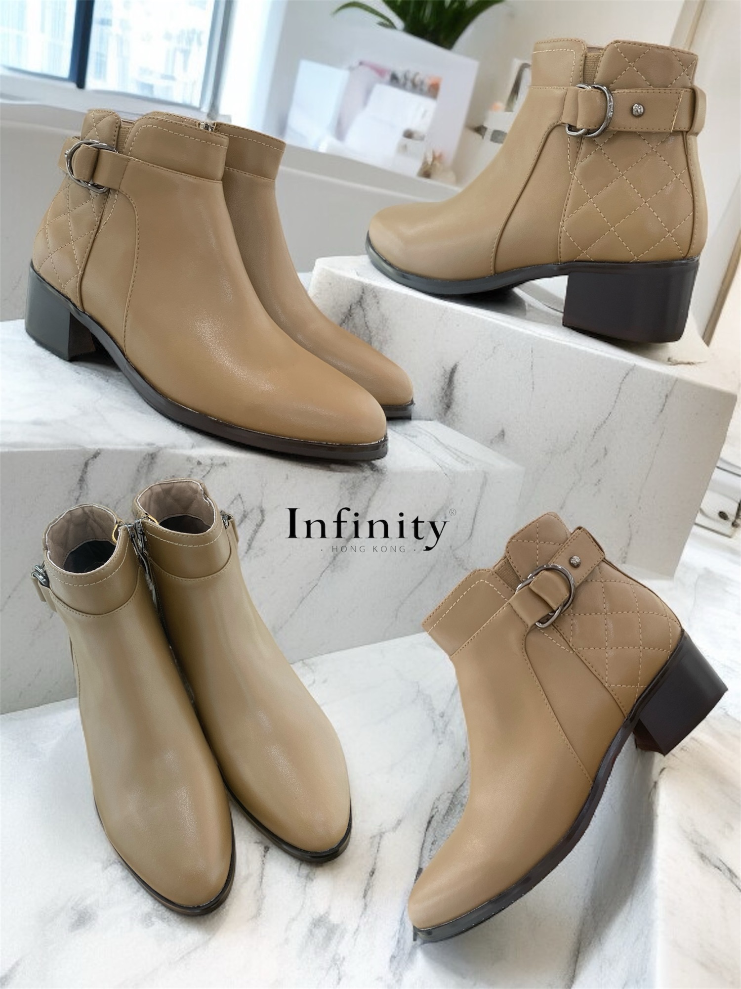 後編格仔中踭靴