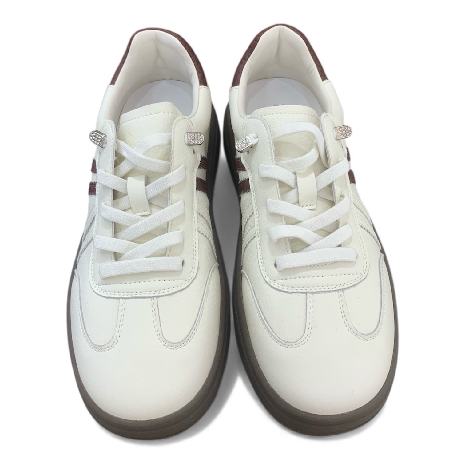 厚底橫間休閑鞋