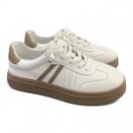 厚底橫間休閑鞋