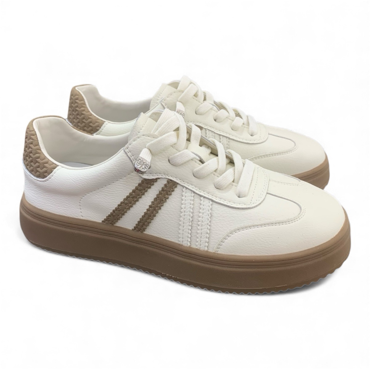 厚底橫間休閑鞋