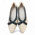 包邊蝴蝶結內踭鞋