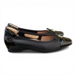 拼料蝴蝶結暗踭鞋