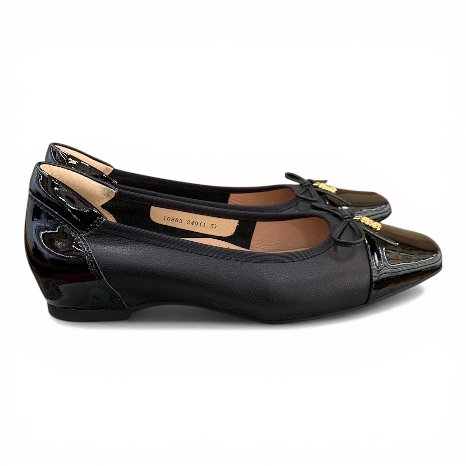 拼料蝴蝶結暗踭鞋