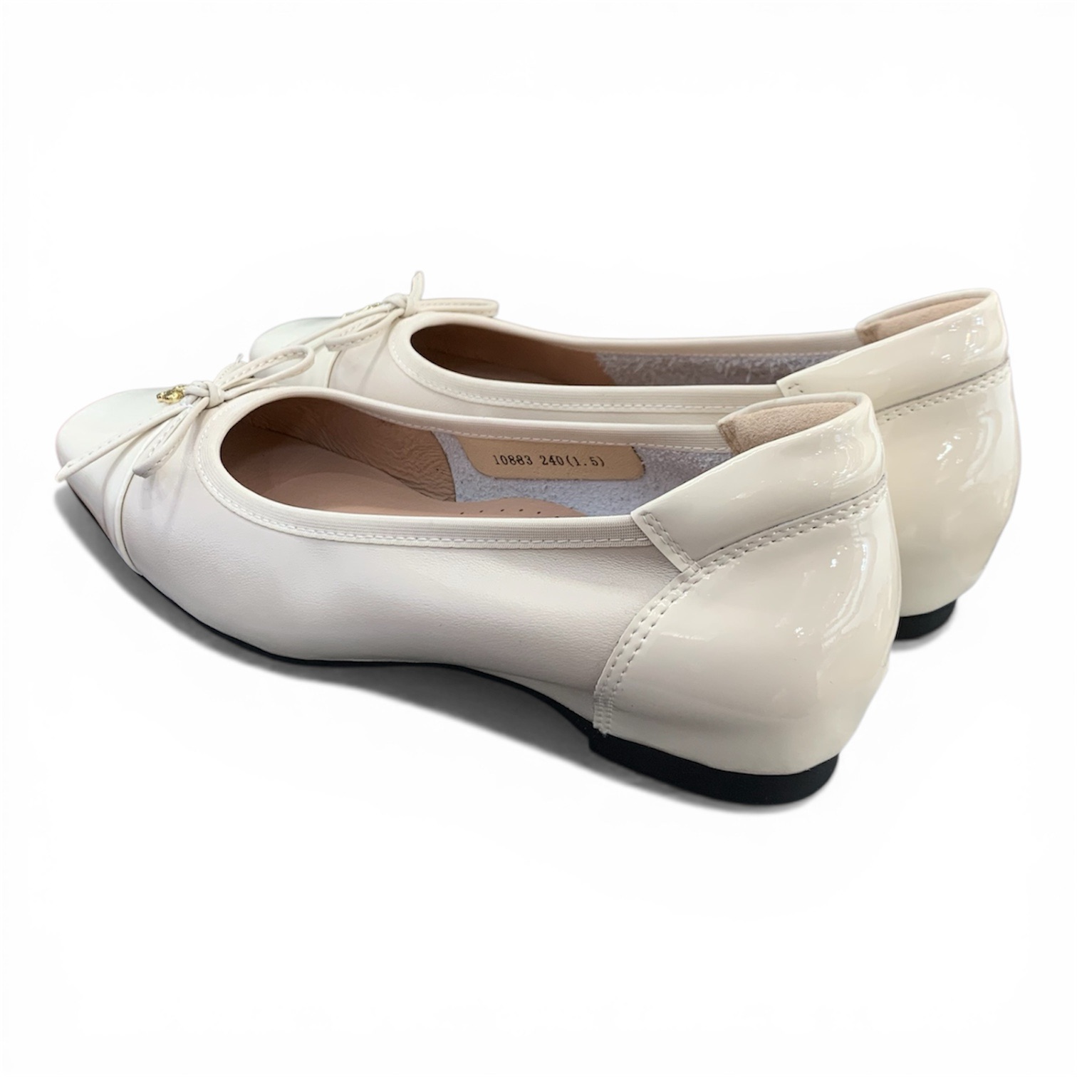 拼料蝴蝶結暗踭鞋